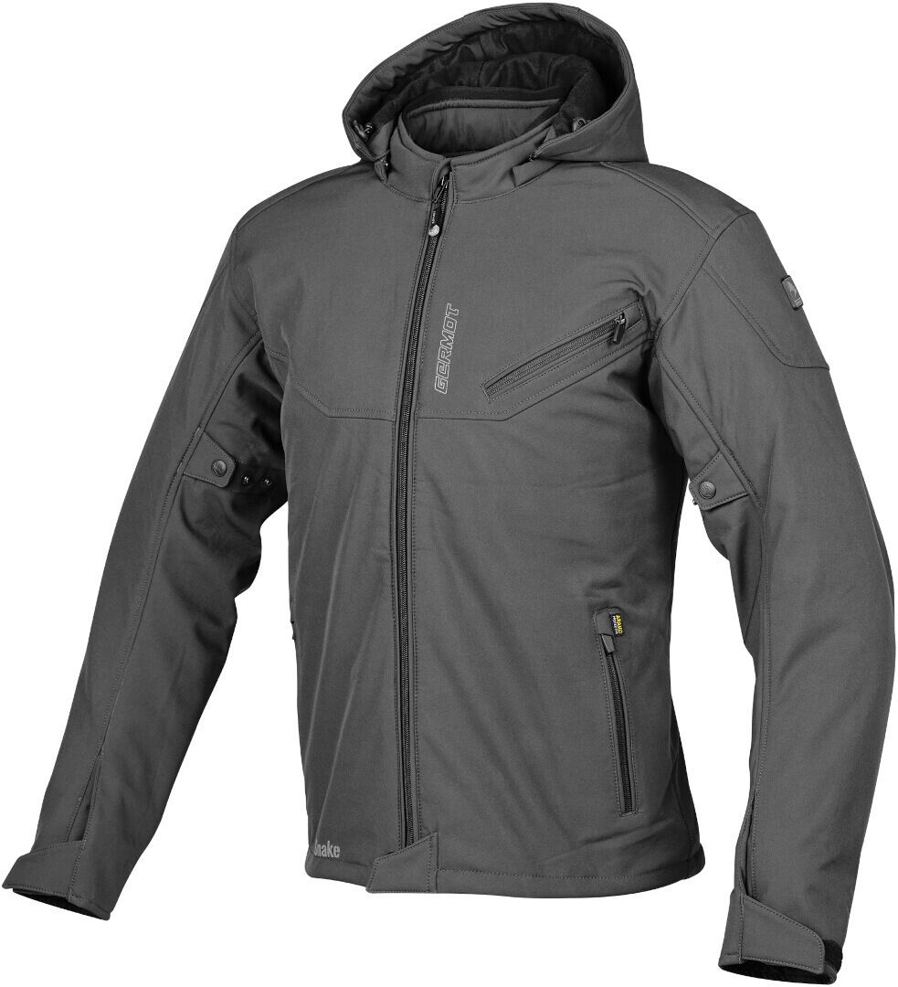 germot snake giacca softshell da moto impermeabile grigio m