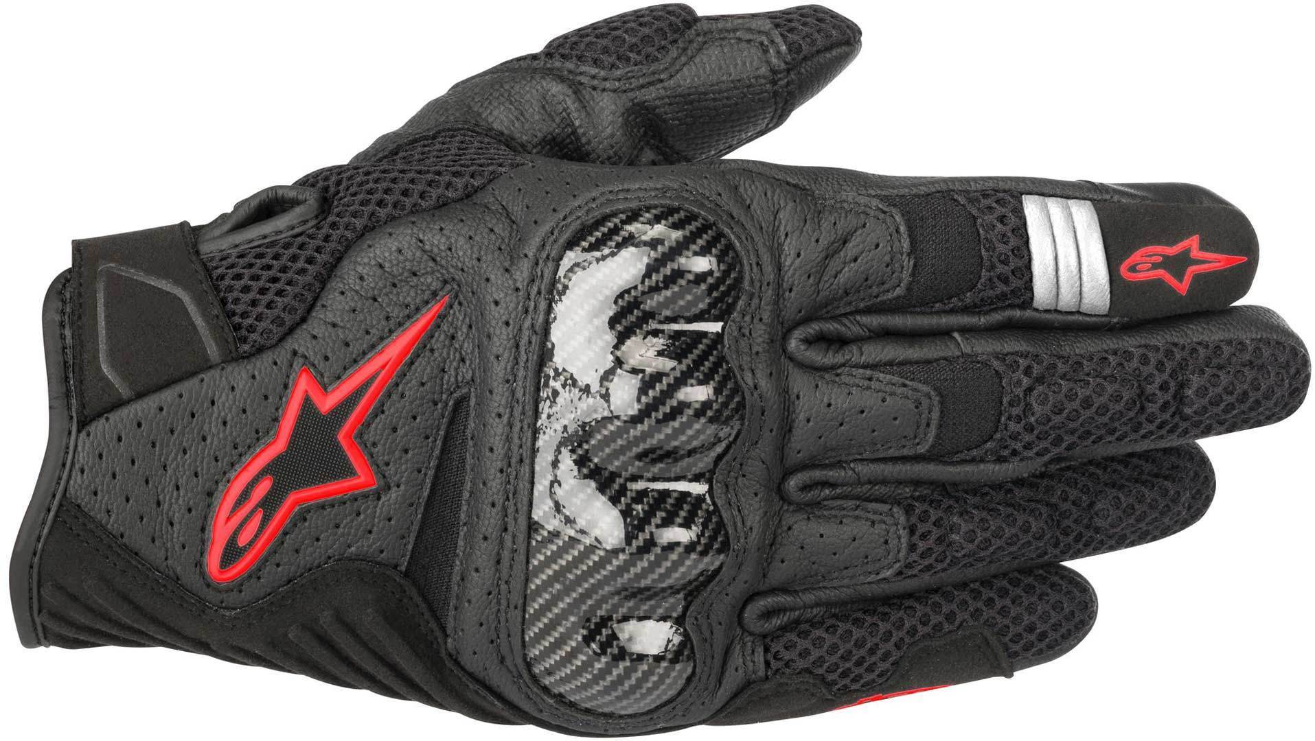 Alpinestars SMX 1 Air V2 Guanti Nero Rosso L