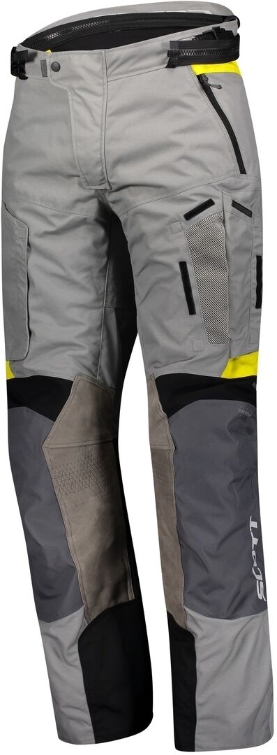 Scott Dualraid Dryo Pantaloni Tessili Motociclistici Grigio Giallo M