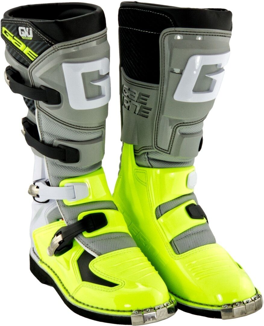 Gaerne GX-J Bambini Motocross Stivali Grigio Giallo 40