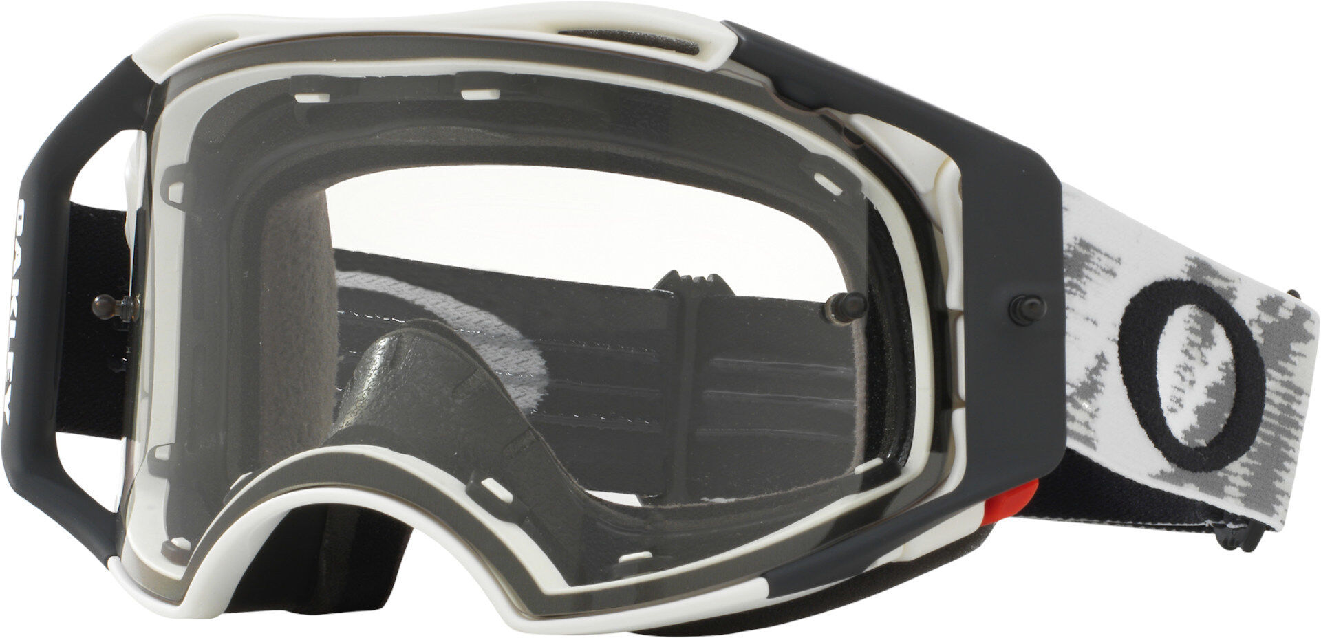 Oakley Airbrake Matte White Speed RR Occhiali Motocross Nero Bianco unica taglia