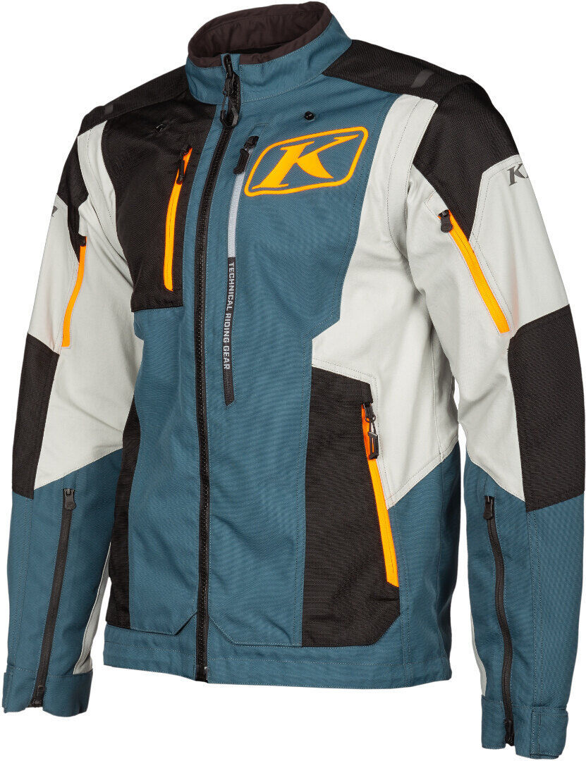 Klim Dakar Giacca tessile moto Verde Arancione S