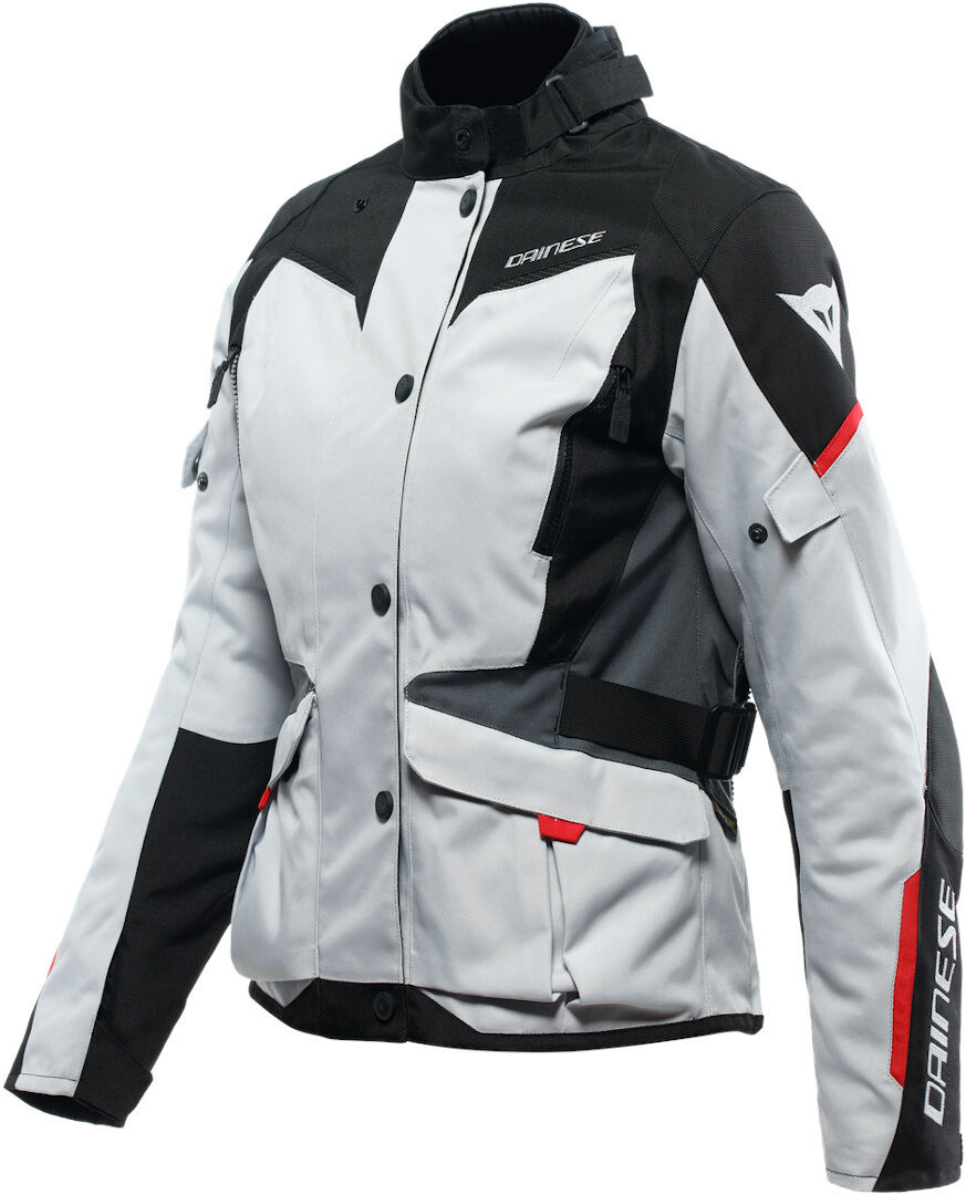 Dainese Tempest 3 D-Dry Giacca tessile moto da donna Nero Grigio Rosso 48