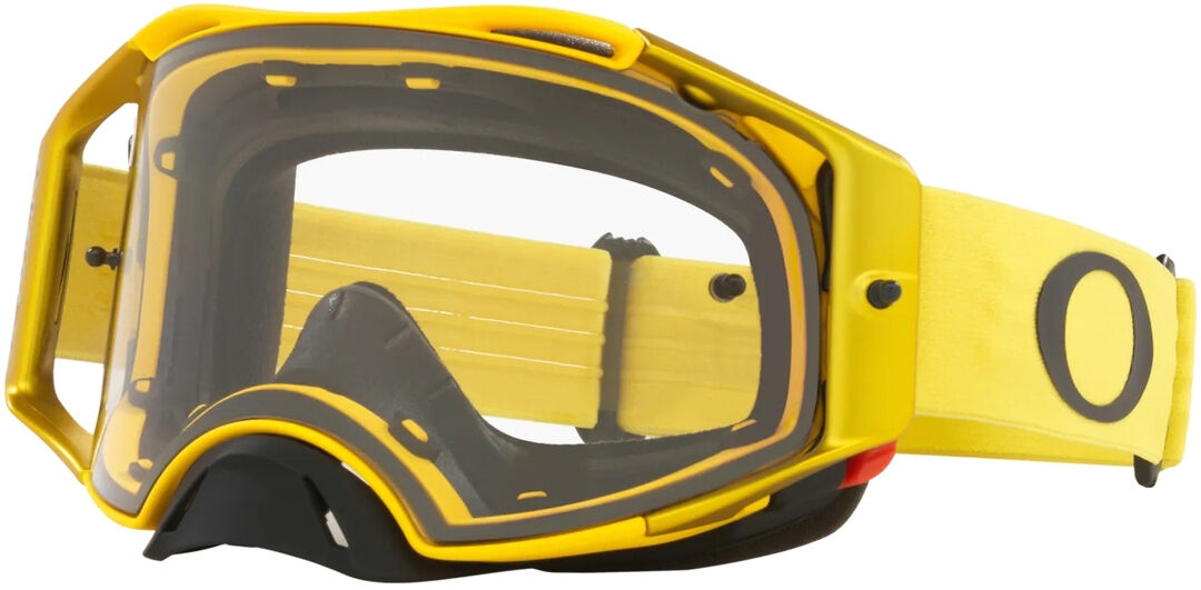 Oakley Airbrake Clear Occhiali da motocross Nero Giallo unica taglia