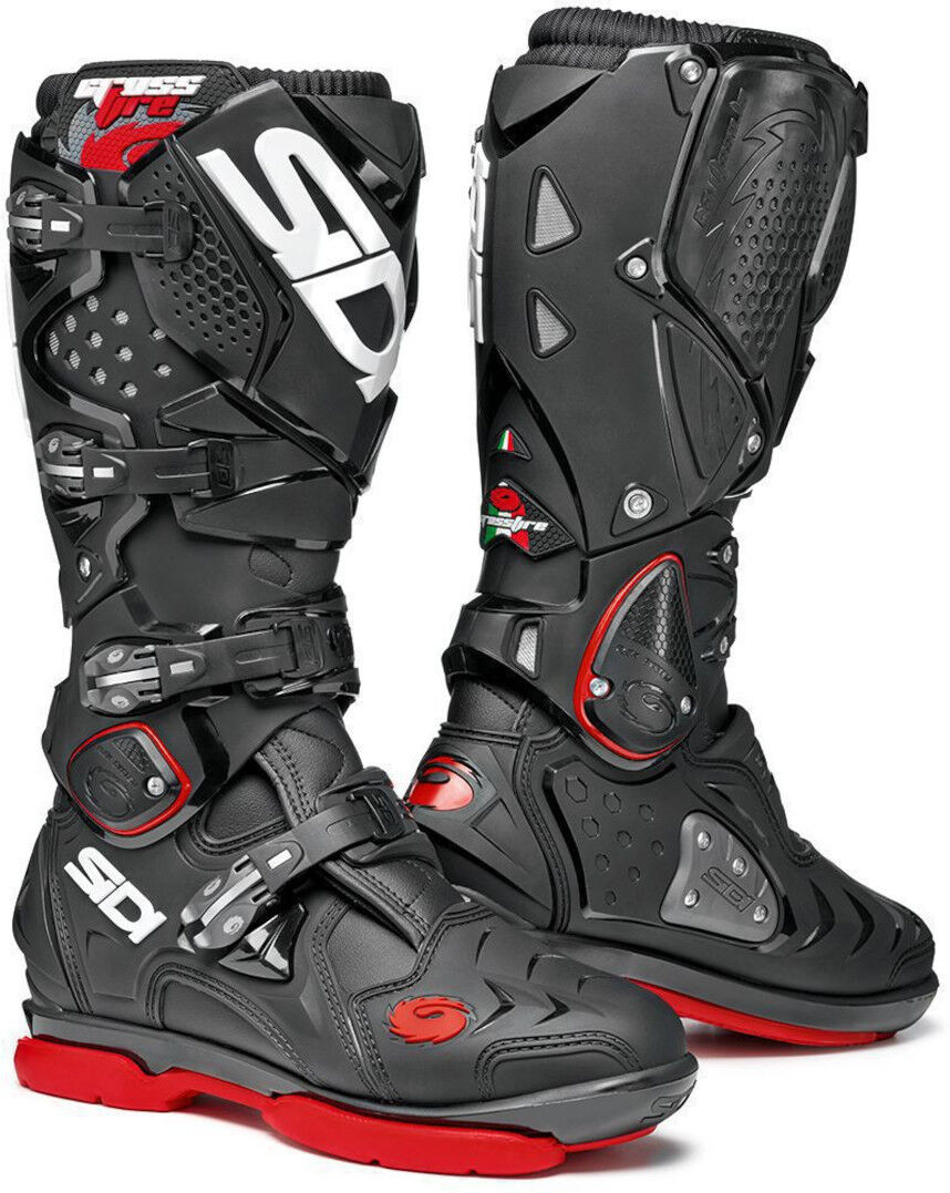 Sidi Crossfire 2 SM Stivali motocross Nero Bianco Rosso 48