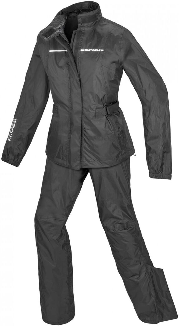 Spidi Touring Rain Kit Tuta da pioggia da moto da donna a due pezzi Nero 2XS