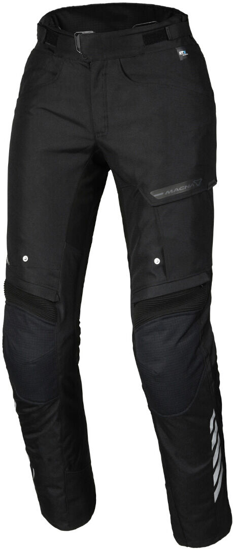 Macna Blazor Pantaloni impermeabili da donna in tessuto da moto Nero S