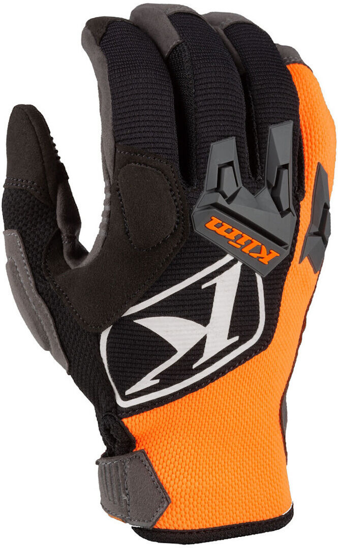 Klim Impact Guanti da motocross Nero Grigio Arancione S