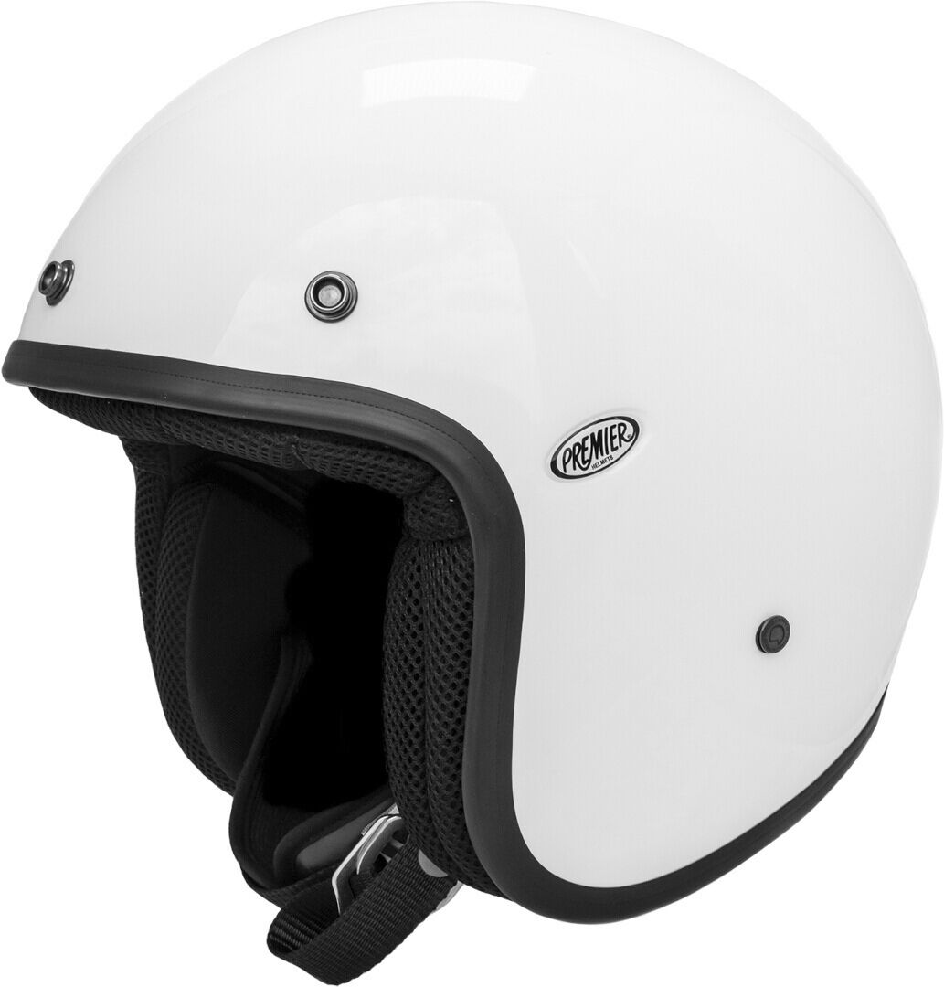 Premier Vintage Classic U8 Casco Jet Nero Bianco L