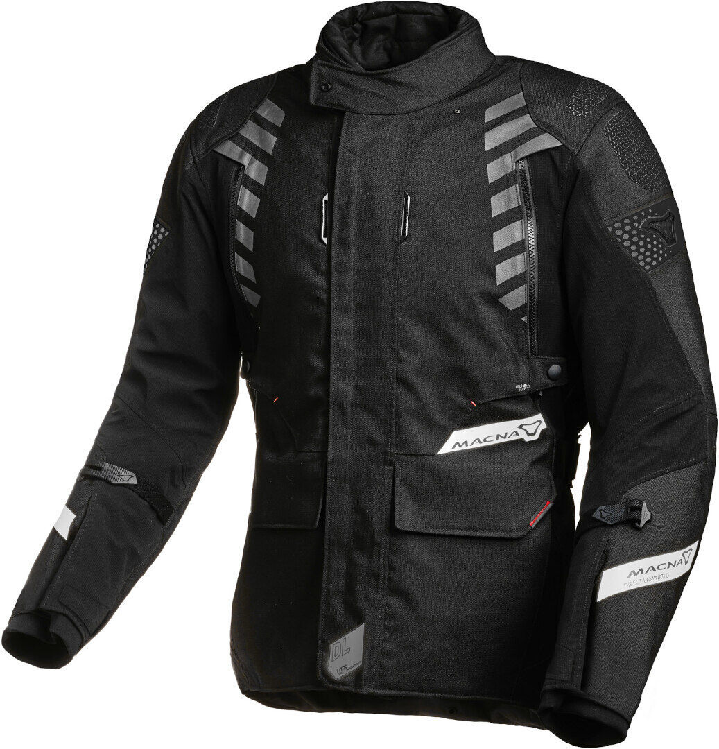 Macna Ultimax impermeabile Ladies Giacca tessile moto Nero L