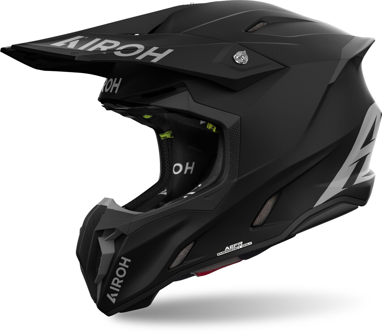 Airoh Twist 3 Solid Casco da motocross Nero M