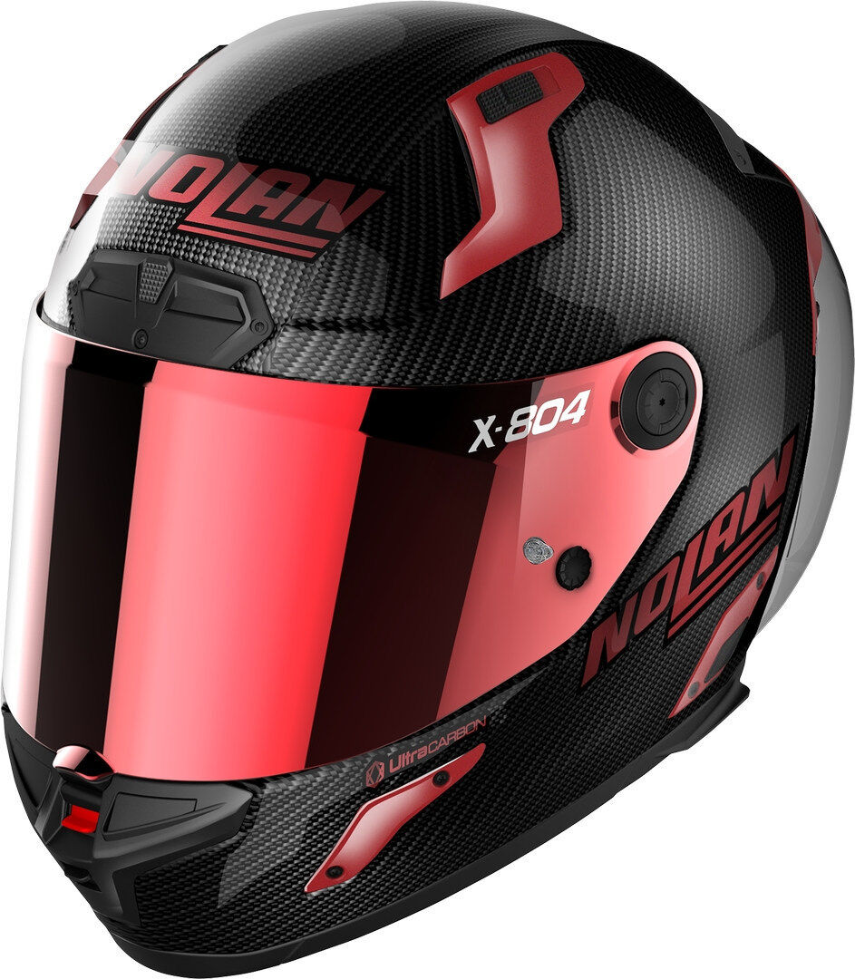 Nolan X-804 RS Ultra Carbon Iridium Edition Casco Nero Rosso M