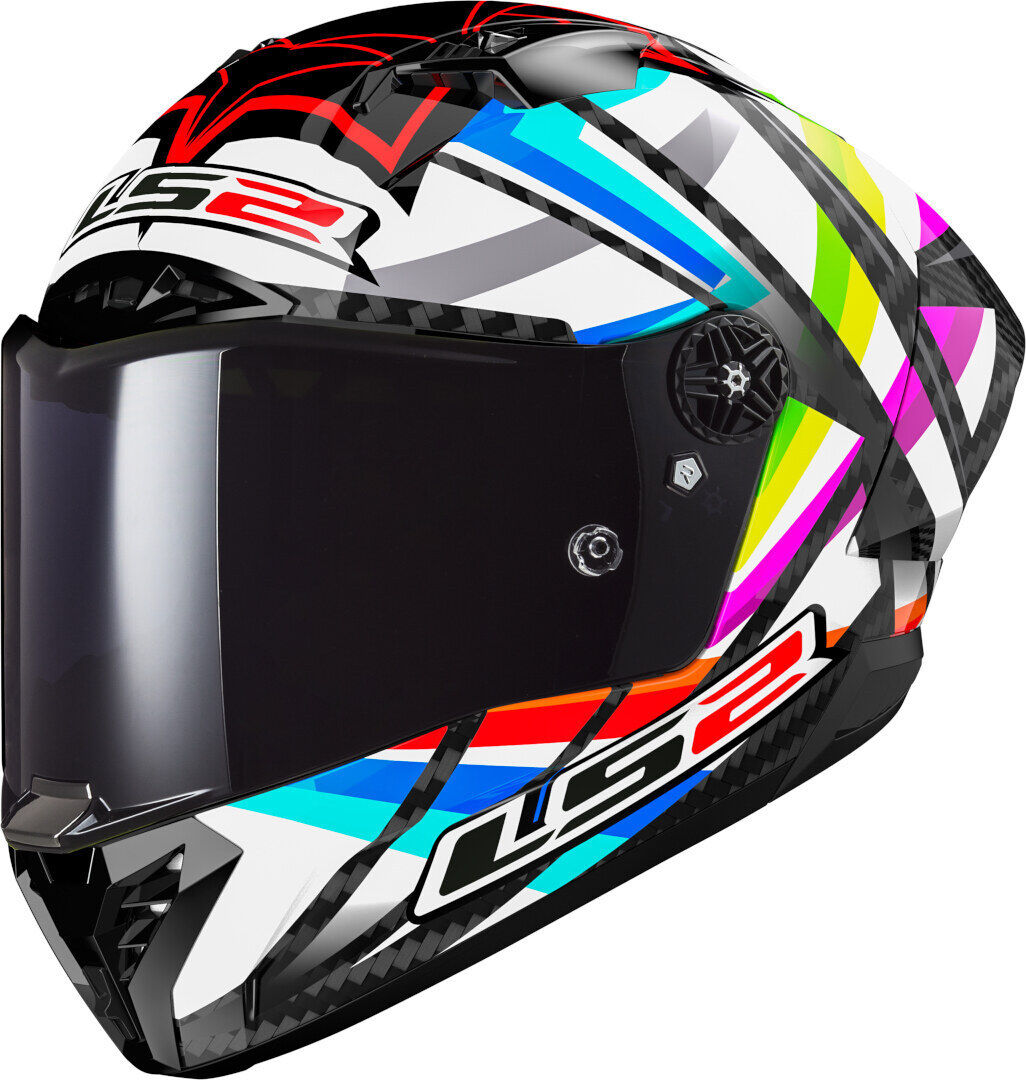 LS2 FF805 Thunder Carbon GP Aero Flash Casco Multicolore L