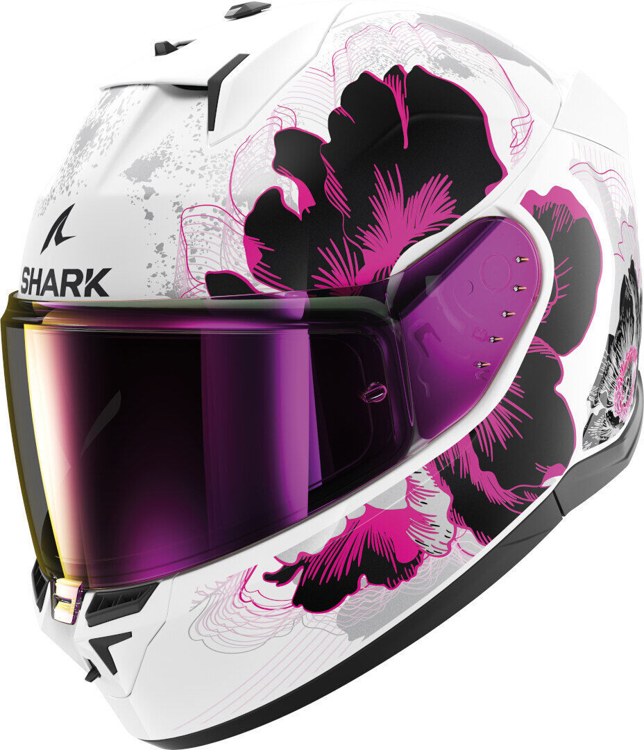 Shark D-Skwal 3 Mayfer Casco Bianco Porpora M