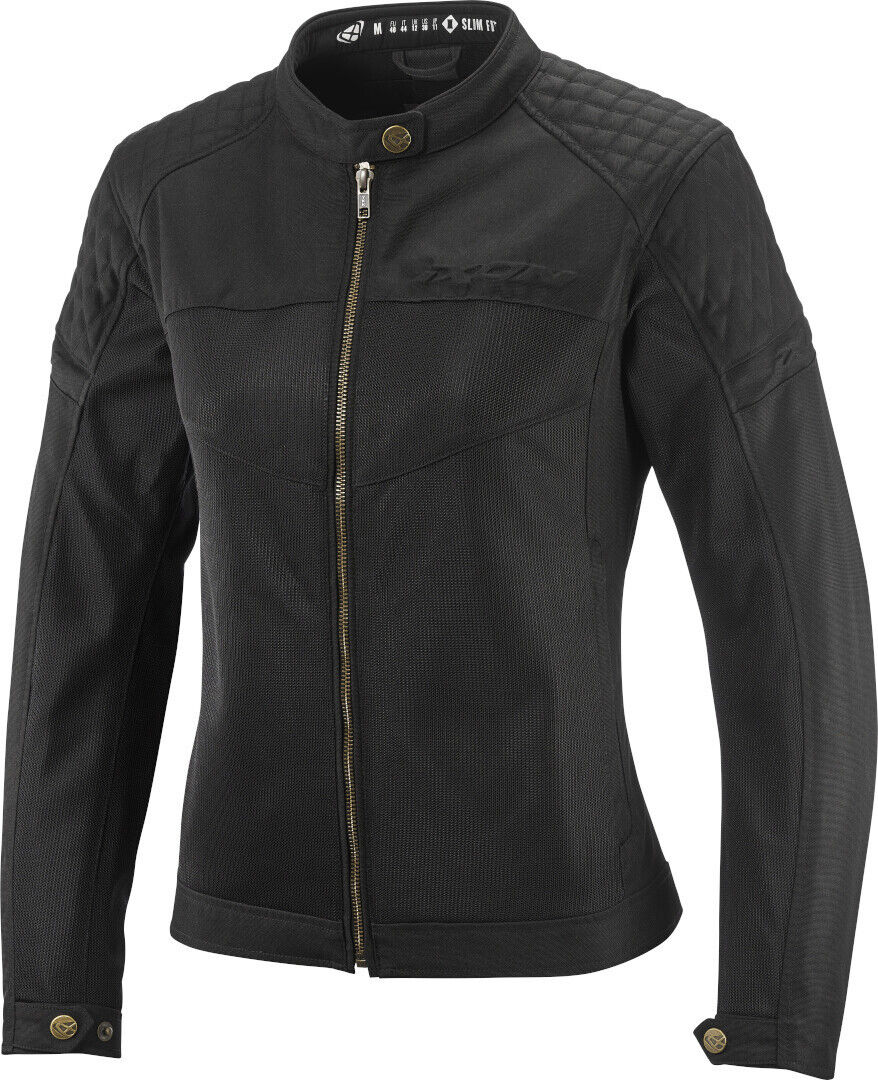 Ixon Ozcan Giacca tessile moto da donna Nero 2XL