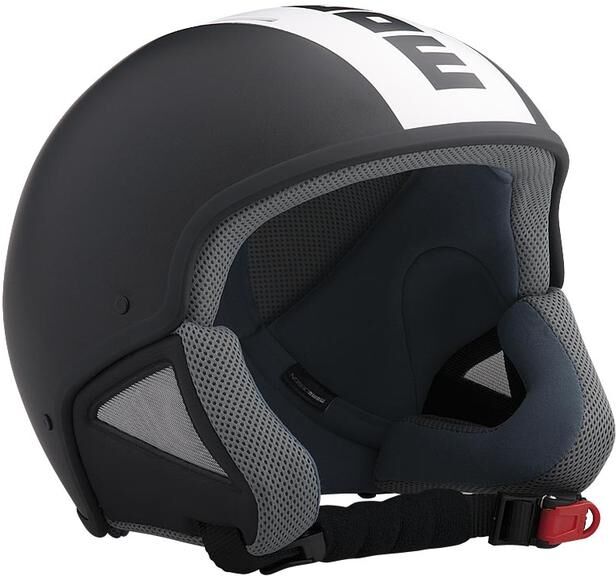 MOMO Razor Air Ski Black Frost/White Logo Black Casco da sci