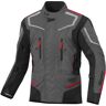 Berik Rallye Giacca tessile per moto impermeabile Nero Grigio Rosso 50