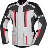 IXS Evans-ST 2.0 Giacca tessile da moto da turismo impermeabile Grigio Rosso S