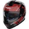 Nolan N80-8 Meteor N-Com Casco Nero Rosso XS