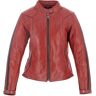 Helstons Victoria Giacca di pelle moto da donna Rosso S