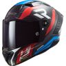 LS2 FF805 Thunder Carbon Supra 06 Casco Nero Rosso Blu M