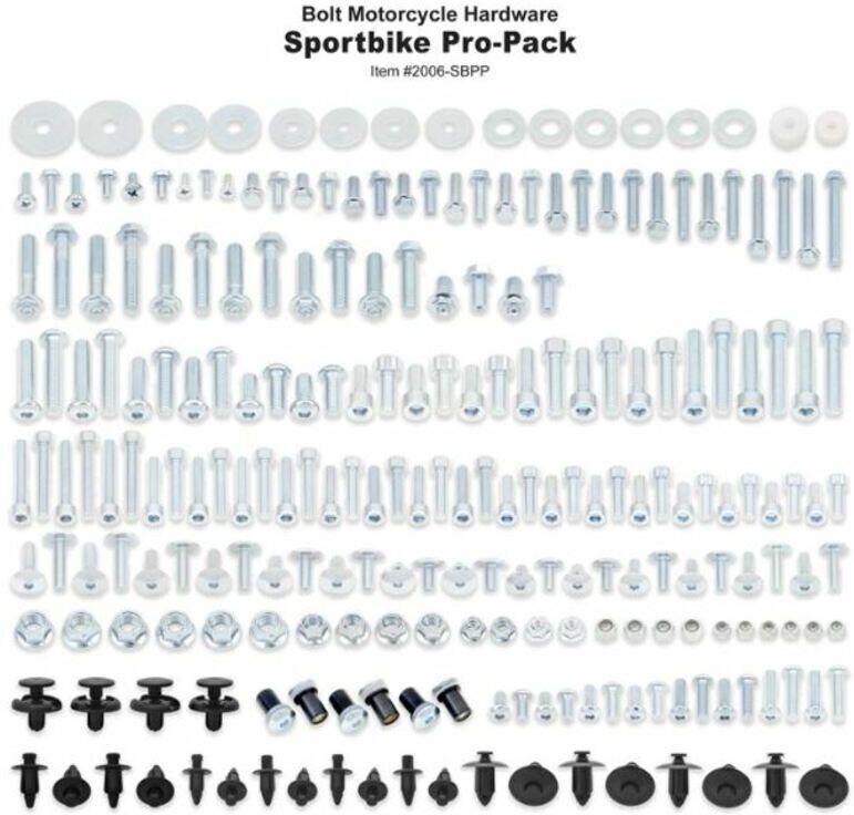 Bolt Pro Pack Sportbike per sport Honda/Kawasaki/Suzuki/Yamaha