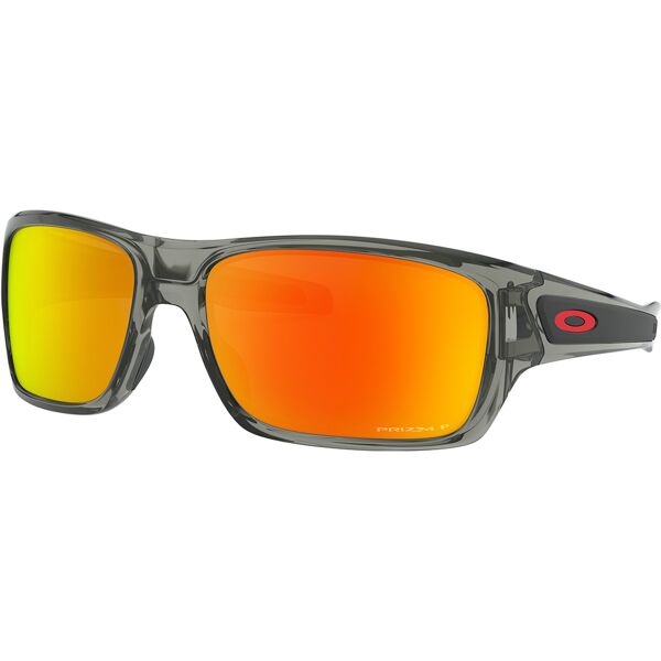 oakley turbine prizm polarized occhiali da sole grigio unica taglia