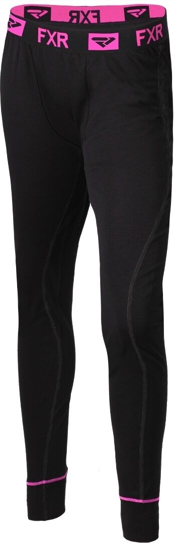 FXR Vapour Merino Pantaloni funzionali da donna Nero Rosa XL