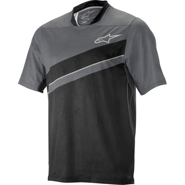 alpinestars alps 8.0 bicicletta jersey nero grigio s