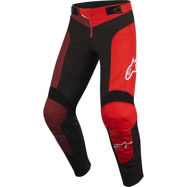 alpinestars vector pantaloni della bicicletta della gioventù nero rosso 24