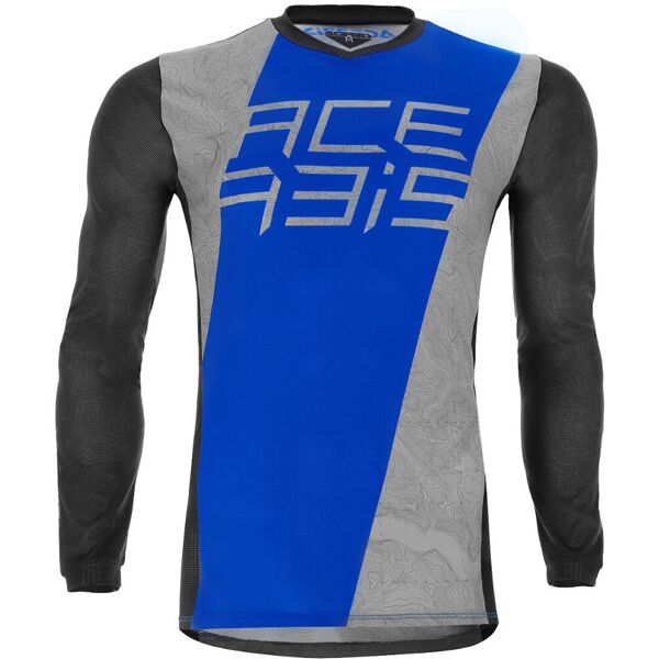 acerbis mx j-track 1 maglia motocross grigio blu xl