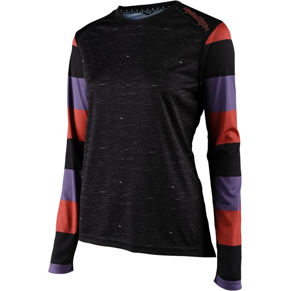 lee lilium rugby maglia da bicicletta da donna nero multicolore s