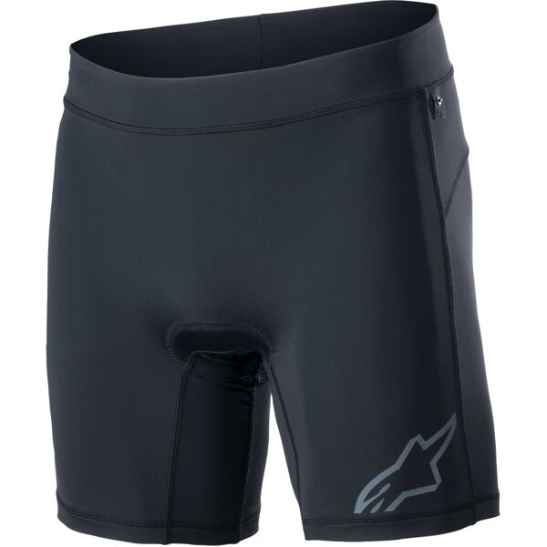 alpinestars drop pantaloni interni per biciclette nero 30