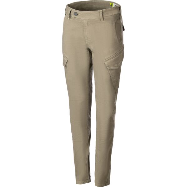 alpinestars caliber slim fit tech pantaloni tessili moto da donna verde 32