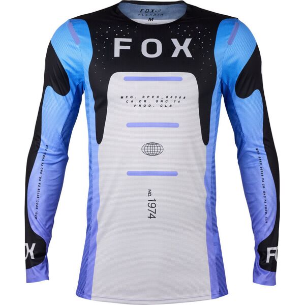 fox flexair magnetic maglia motocross nero bianco porpora 2xl