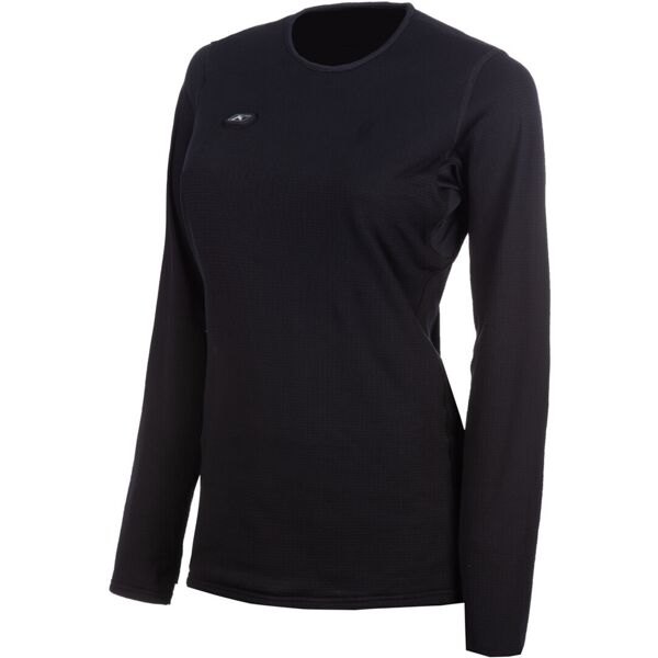 klim solstice efire camicia funzionale a maniche lunghe da donna riscaldata nero m