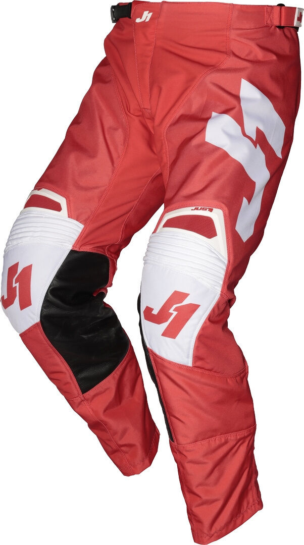 Just1 J-Force Terra Pantaloni Motocross Bianco Rosso 52