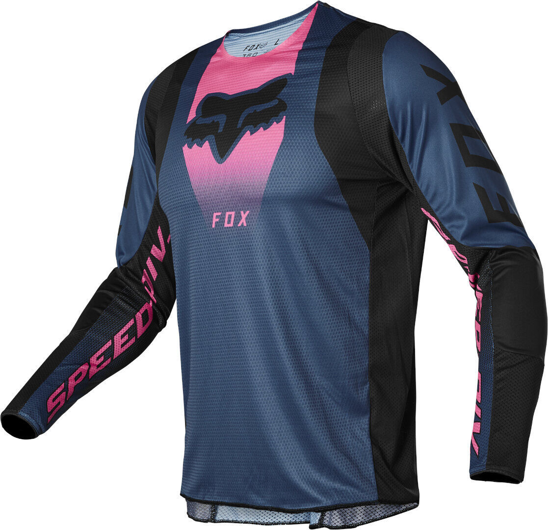 Fox 360 Dier Maglia motocross Nero Rosa 2XL