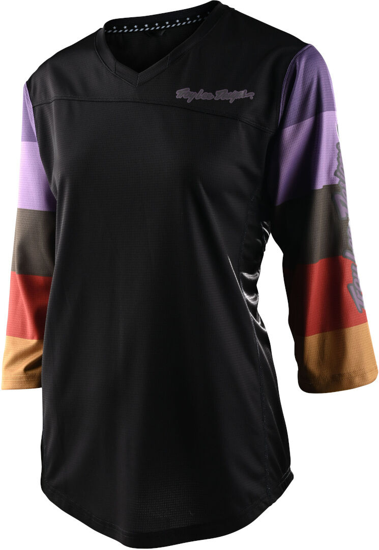 Lee Mischief Rugby Maglia da bicicletta da donna Nero Multicolore S