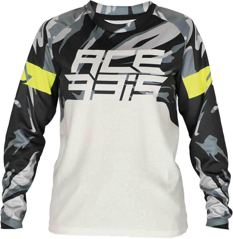 Acerbis MX J-Kid 4 Maglia Motocross Bambini Nero Grigio 2XL