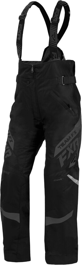 FXR Team FX Pantaloni con bretelle da donna in motoslitta Nero XS 28