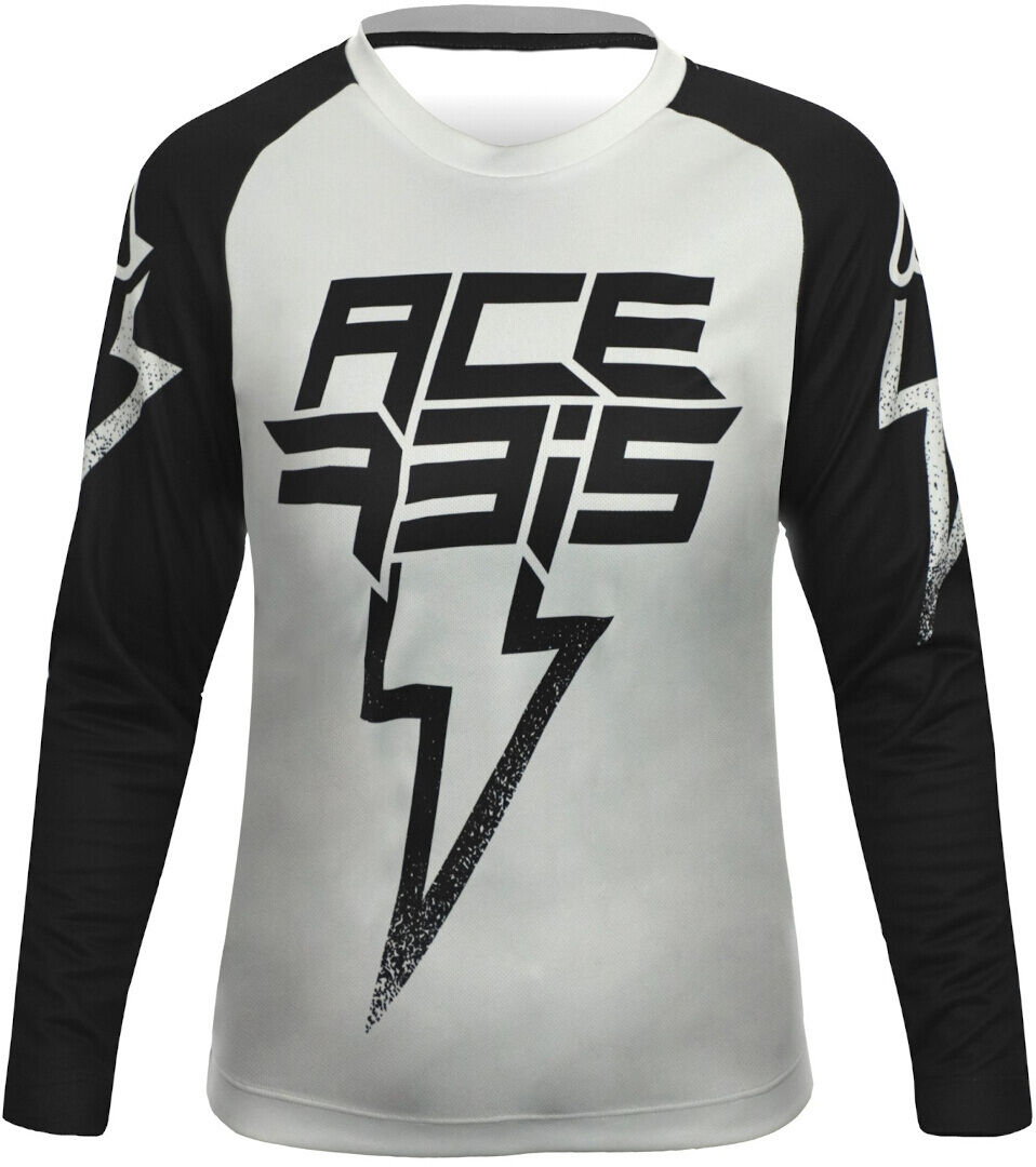 Acerbis J-Kid Blizzard Maglia Motocross Bambino Nero Grigio 2XL