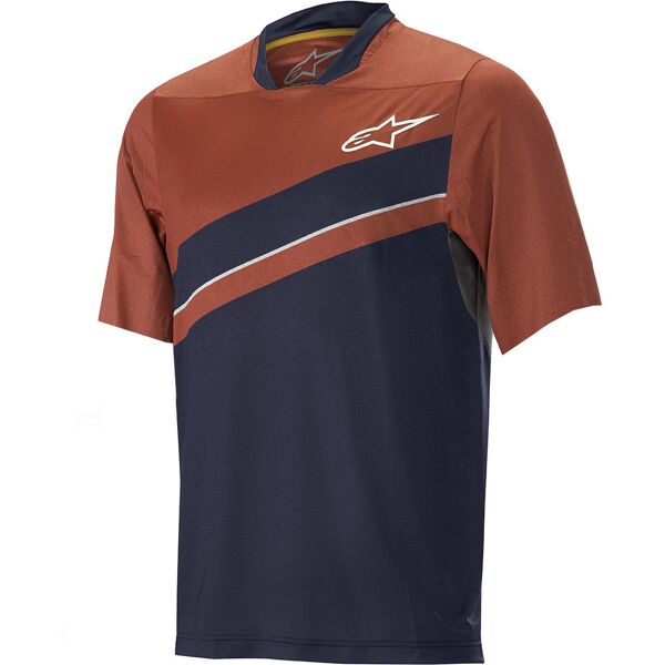 alpinestars alps 8.0 bicicletta jersey rosso blu l