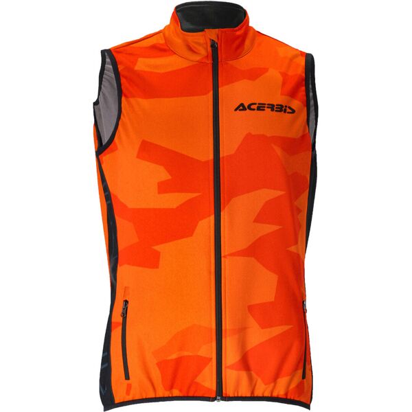 acerbis x-wind gilet moto arancione 2xl