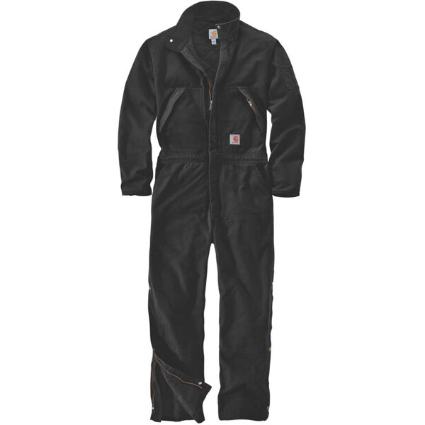 carhartt washed duck insulated grembiule nero 3xl