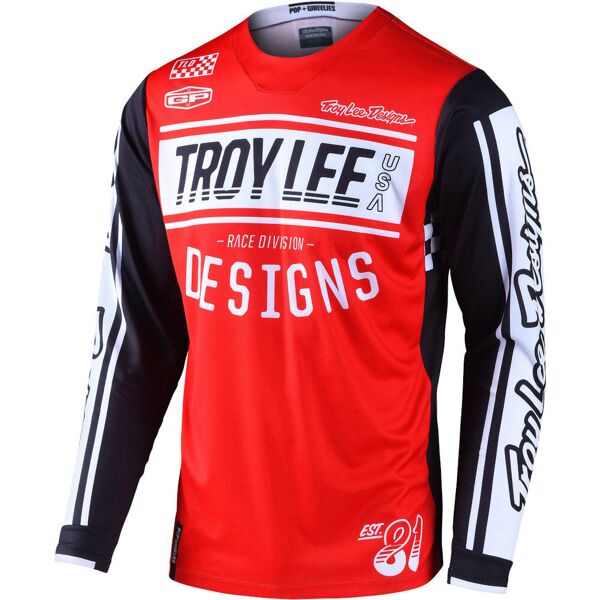 lee gp gear race81 maglia motocross rosso s