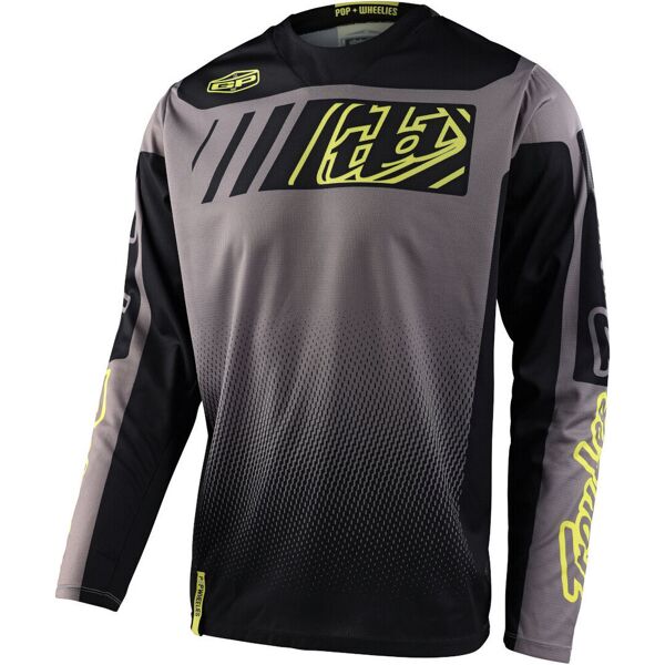 lee gp gear icon maglia motocross nero grigio 2xl