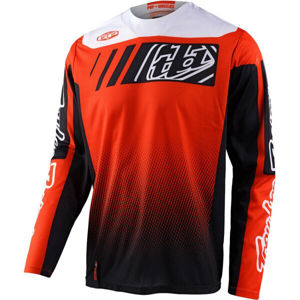 lee gp gear icon maglia motocross nero arancione 2xl