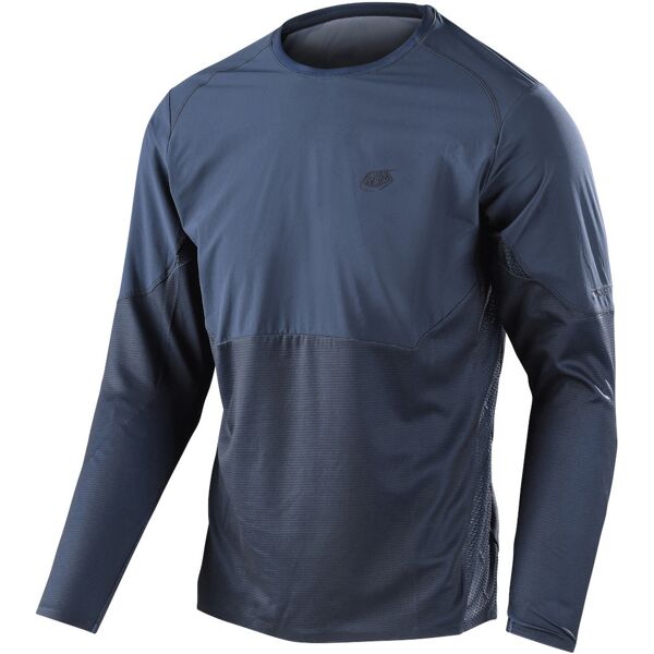 lee drift solid maglia da bicicletta a maniche lunghe grigio s