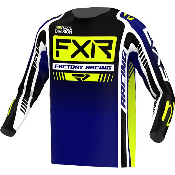 fxr clutch pro 2023 maglia motocross blu giallo 3xl